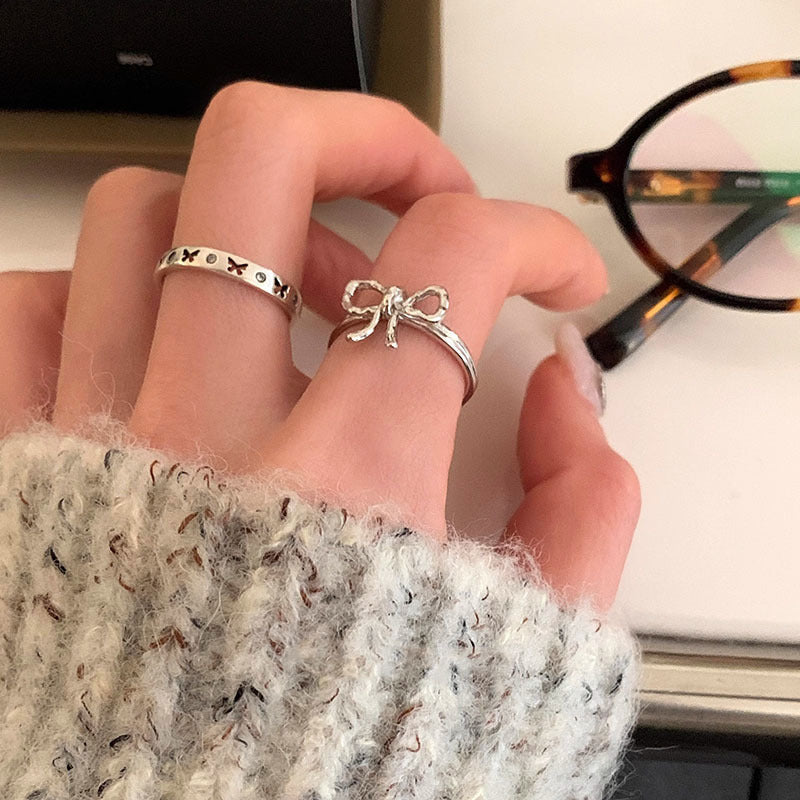 Damen Designer Ring mit elegantem Schleifenmotiv Shop Nory