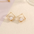 Damen Ohrringe mit eleganter Perlen- und geometrischer Form Shop Nory
