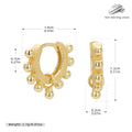 Damen Elegante Ohrstecker mit goldfarbener Oberfläche Shop Nory
