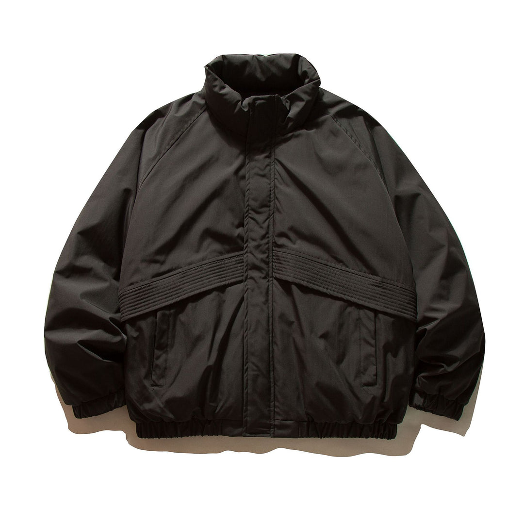 Herren Wattierter Boxy-Bomber mit hohem Stehkragen und elastischem Saum Shop Nory