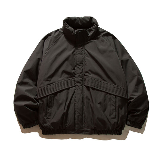 Herren Wattierter Boxy-Bomber mit hohem Stehkragen und elastischem Saum Shop Nory