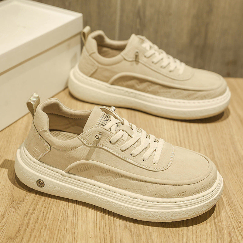 Damen Komfortable Sneakers aus hochwertigem Leder mit dämpfender Laufsohle Shopnory