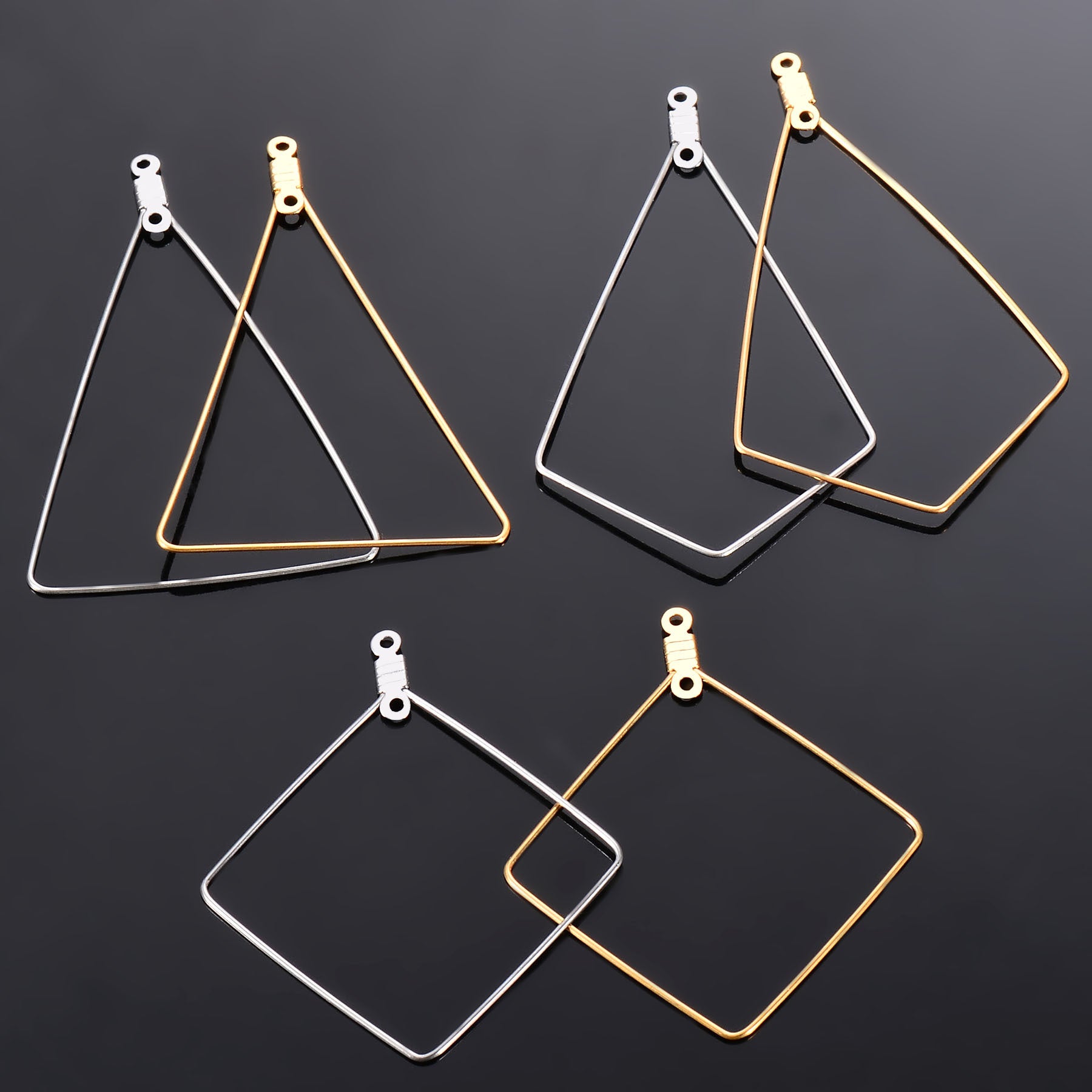 Damen geometrische Ohrringe aus leichtem Metall Shop Nory