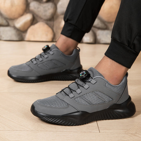 Herren Sportlicher Mesh-Oberflächen Sneaker mit Drehverschluss-Schnürsystem und stoßdämpfender Leichtsohle Shop Nory