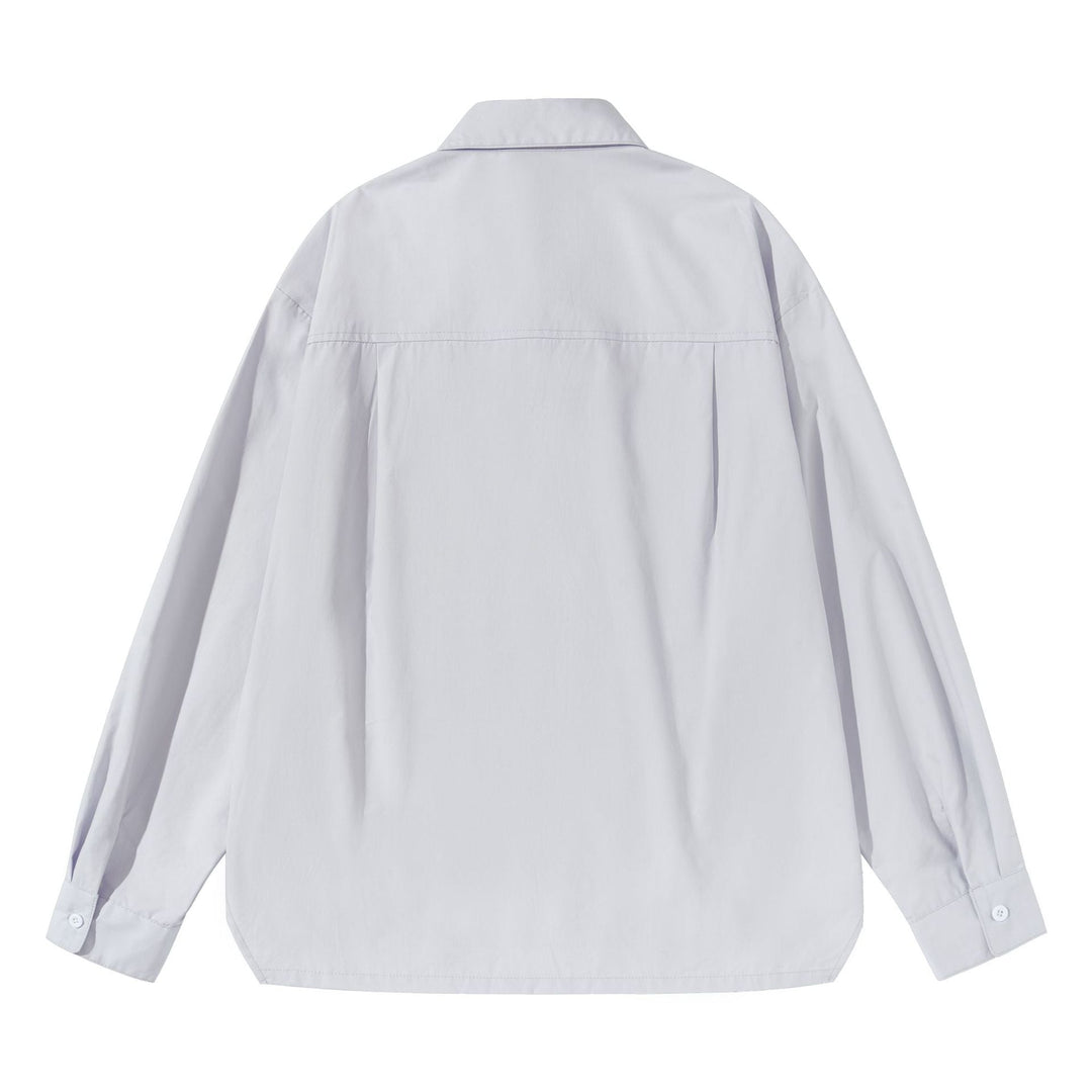 Damen Oversize‑Boxy‑Hemdbluse aus leichter Baumwollmischung mit Brusttasche Shop Nory
