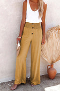 Damen Hoch geschnittene, weit geschnittene Sommerhose Shopnory