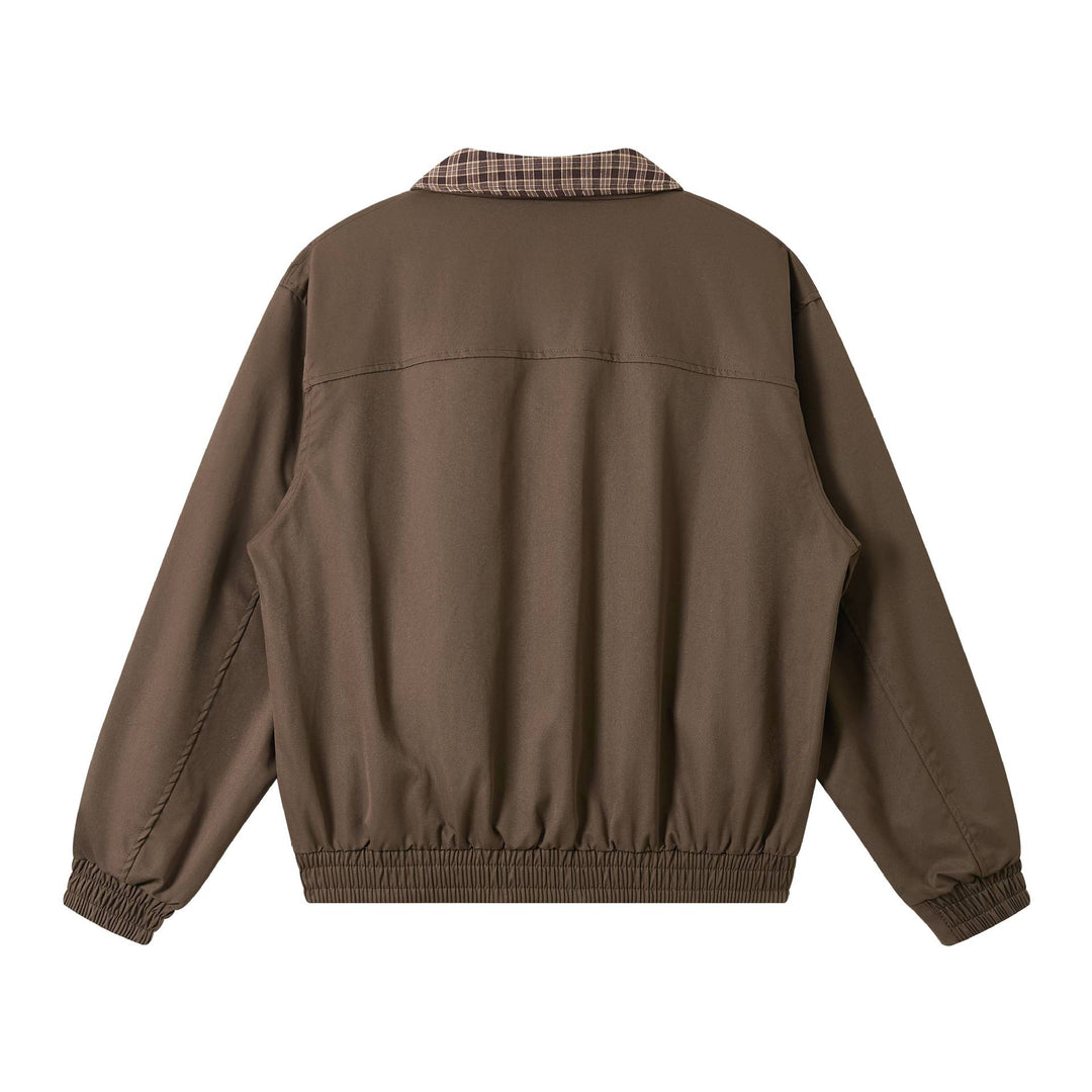 Herren Oversize‑Blousonjacke mit Karokragen und aufgesetzten Pattentaschen Shop Nory