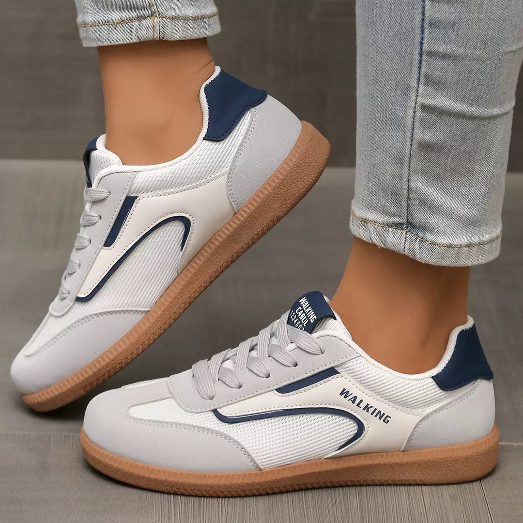 Damen Retro-inspirierte Schnür-Sneaker mit gepolstertem Komfortfußbett Shop Nory
