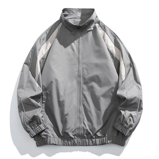 Herren Sportliche Übergangsjacke mit hohem Kragen und elastischer Taille Shop Nory