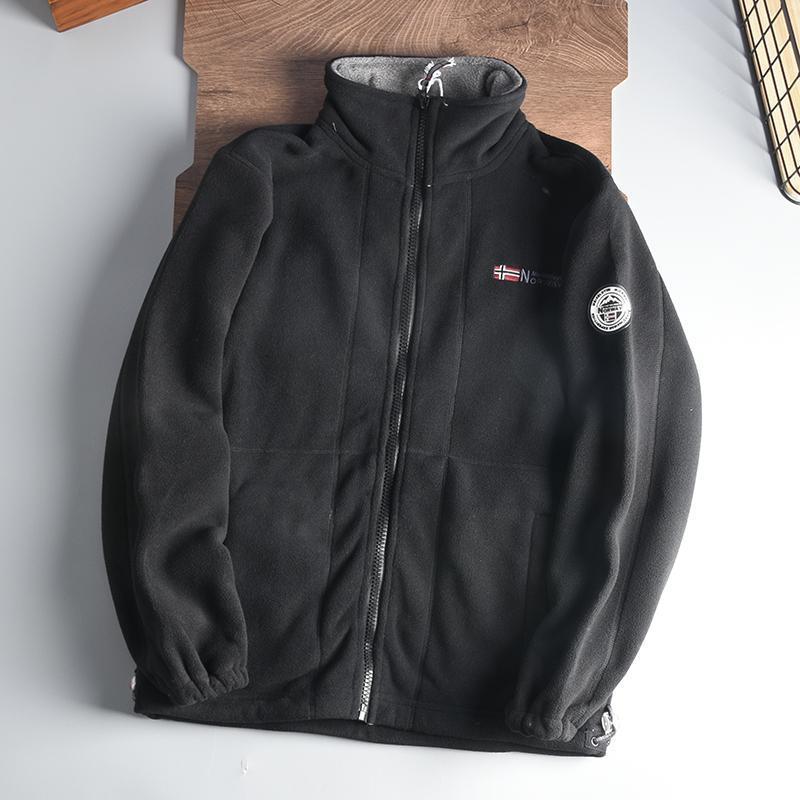 Herren Fleecejacke mit Stehkragen, durchgehendem Reißverschluss und wärmender Microfleece-Innenlage Shop Nory