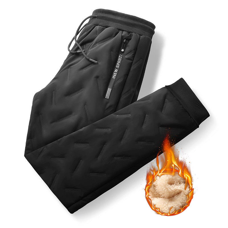 Herren Gepolsterte Thermo-Jogginghose mit Steppstruktur und Teddyfutter Shop Nory