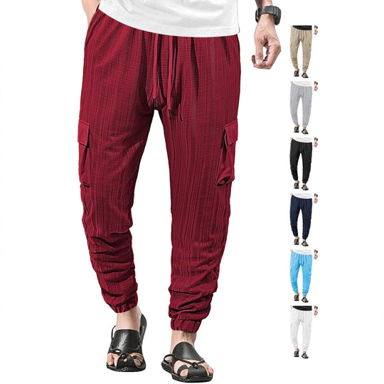 Damen Cargo-Hose aus leichtem Stoff Shopnory