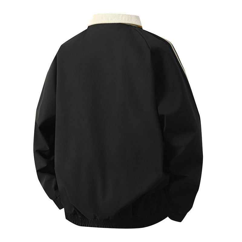 Herren Sportliche Übergangsjacke mit hohem Kragen und elastischen Bündchen Shop Nory