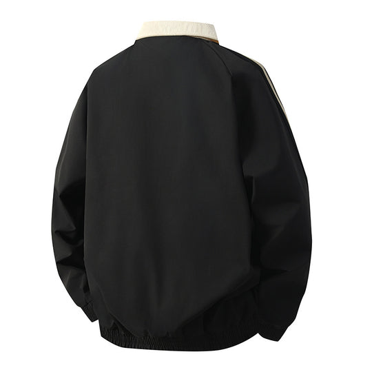 Herren Sportliche Übergangsjacke mit hohem Kragen und elastischen Bündchen Shop Nory