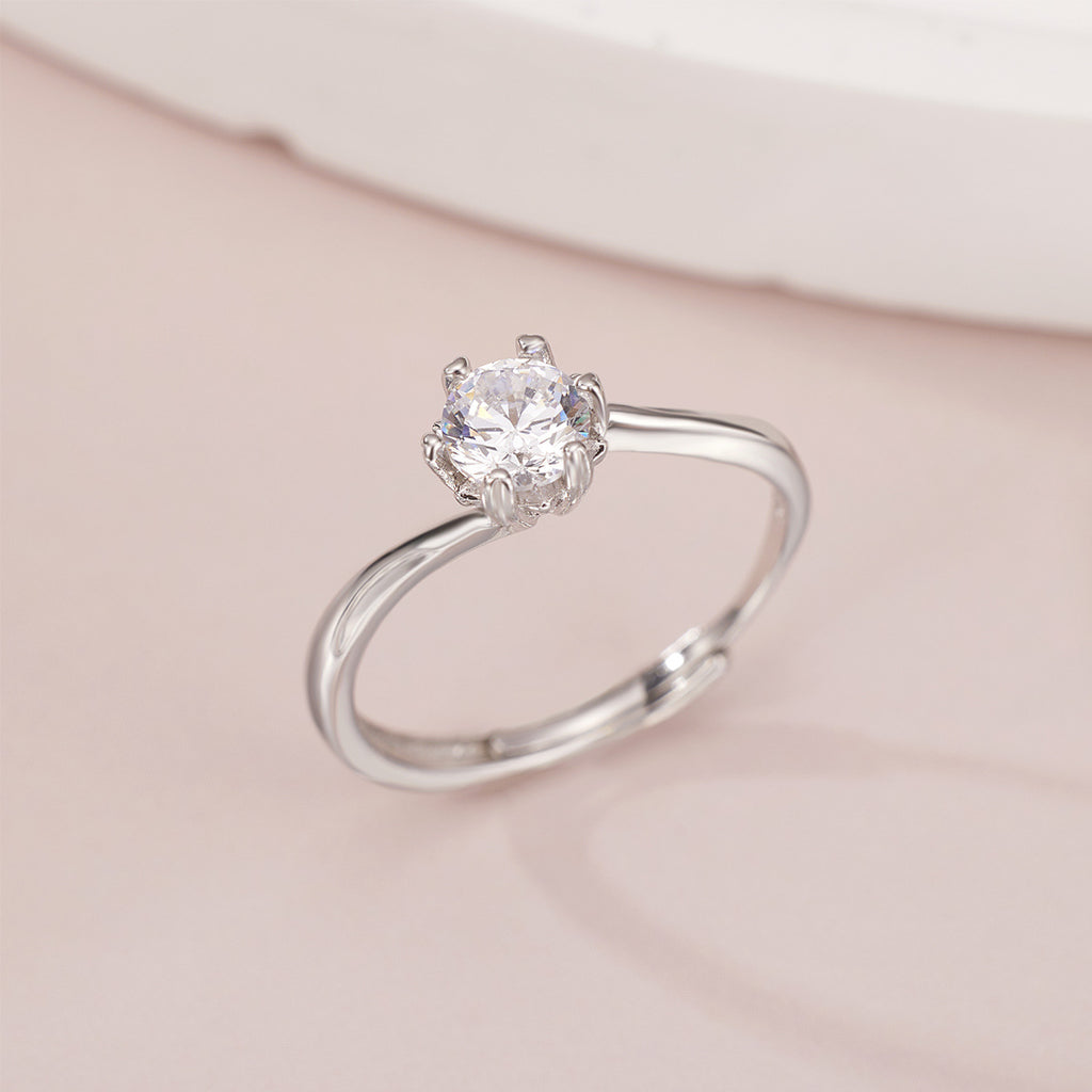 Damen eleganter Ring mit funkelndem Zirkonia Shop Nory