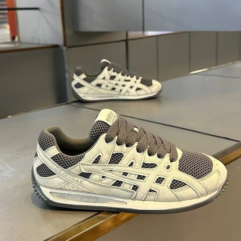 Herren Atmungsaktiver Retro-Laufsneaker mit Mesh- und Wildleder-Overlays Shop Nory