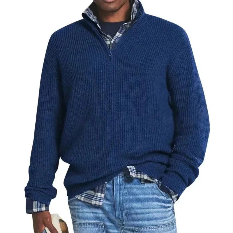 Der stilvolle Zip-Pullover für Herren