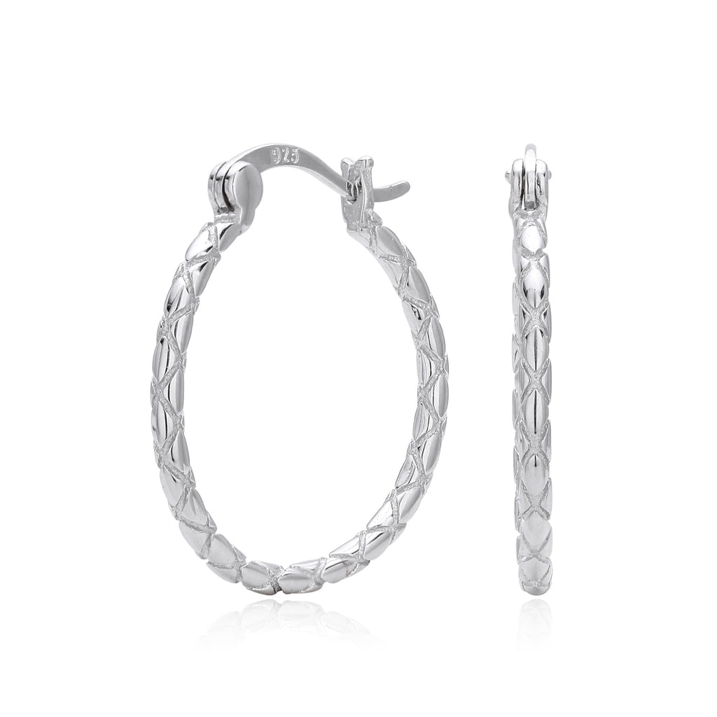 Damen Creolen mit modernem, geflochtenem Design Shop Nory