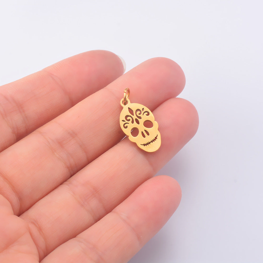 Damen Anhänger mit filigranem Totenkopfdesign Shop Nory
