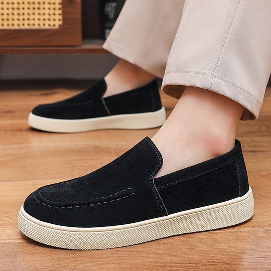 Herren Bequeme Wildleder Slipper Shop Nory