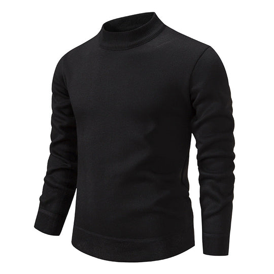 Herren Hochwertiger Strickpullover mit modernem Stehkragen