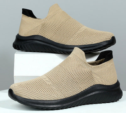 Unisex nan atmungsaktive Strick-Schlupfsneaker mit ergonomischem Memory-Fußbett