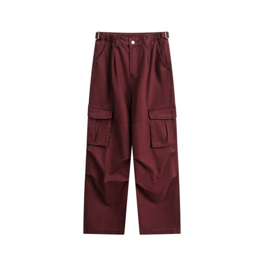 Herren Utility-Cargo-Hose mit weitem Bein, aufgesetzten Klappentaschen und verstellbarem Bund Shop Nory