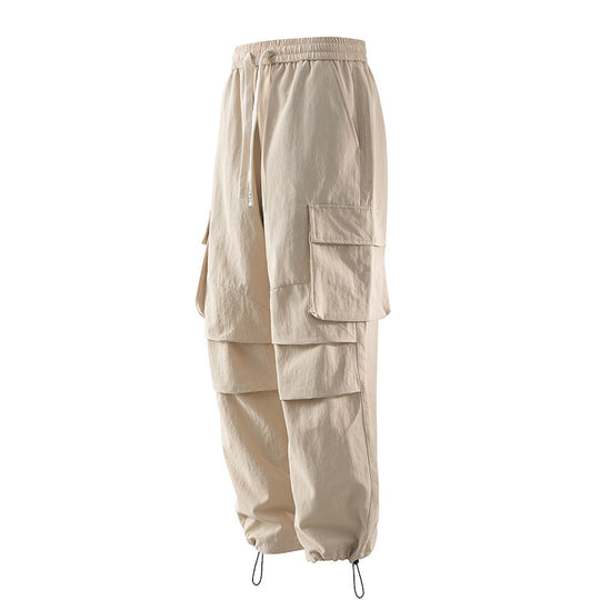 Herren Cargo-Hose mit elastischem Bund, Lagen‑Detail und Reißverschluss-Saum Shop Nory