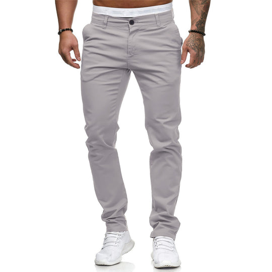 Herren schmal geschnittene Baumwollstretch-Chino mit mittlerer Leibhöhe und Komfortbund Shop Nory