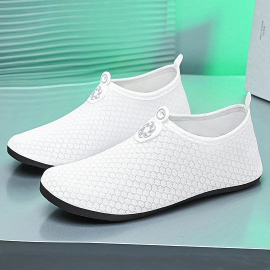 Damen nan leichter gestrickter Wasserschuh Slip-On mit nahtlosem Sockenschaft und rutschfester Gummisohle Shop Nory