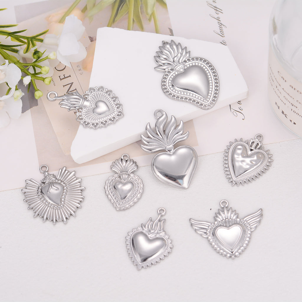 Damen hochwertiger Herzanhänger mit strahlendem Design Shop Nory