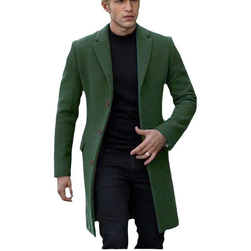 Herren eleganter einfacher Mantel