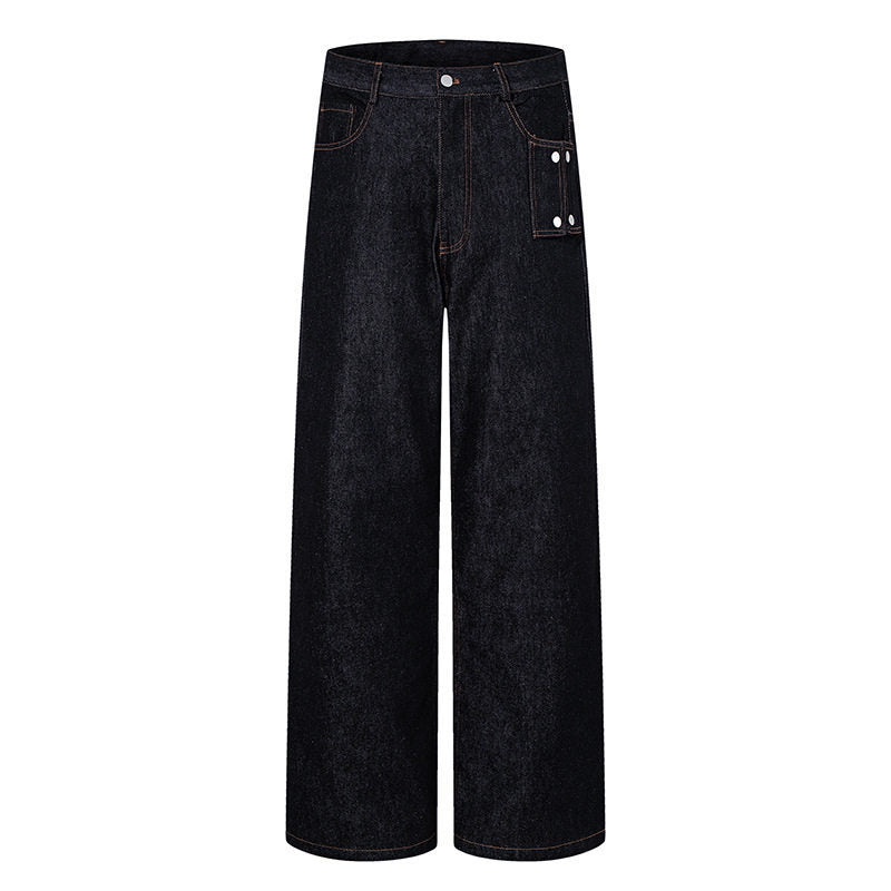 Damen Hochtaillierte Wide‑Leg Jeanshose mit Utility‑Tasche Shop Nory