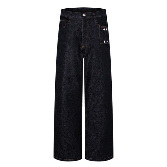 Damen Hochtaillierte Wide‑Leg Jeanshose mit Utility‑Tasche Shop Nory