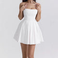 Damen Elegant geschnittenes A-Linie Minikleid