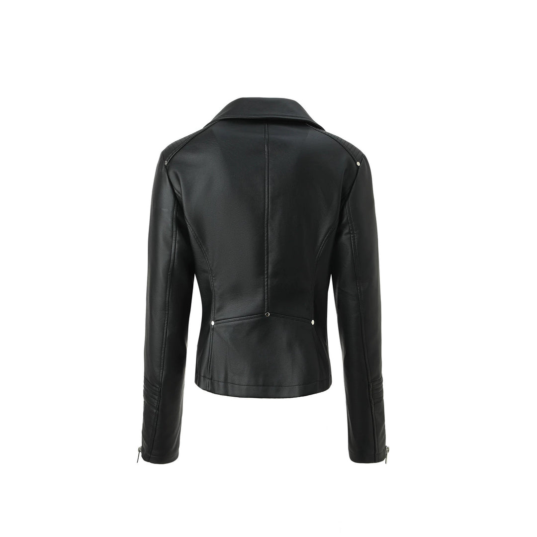 Damen Bikerjacke aus Kunstleder mit taillierter Schnittführung Shop Nory