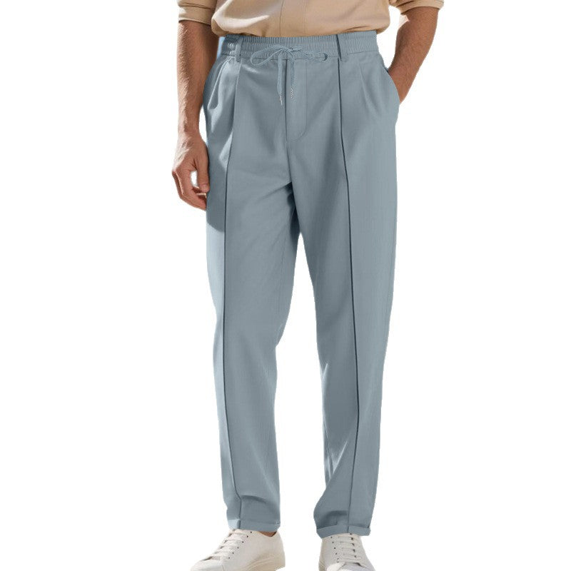 Herren moderne Chinohose mit bequemem elastischem Bund und praktischen Seitentaschen ShopNory