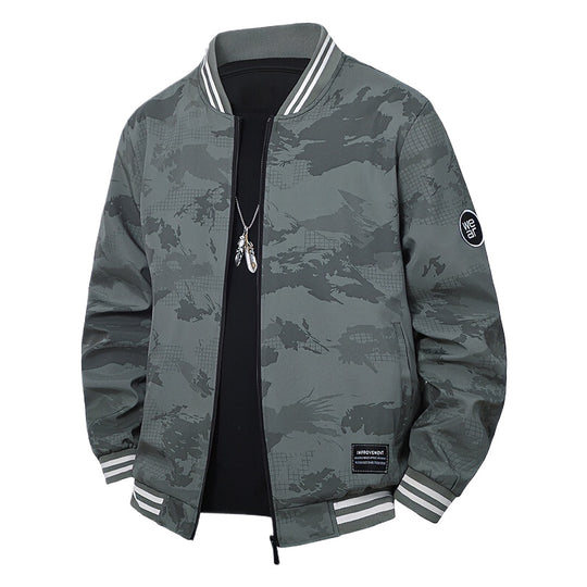 Herren Sportliche Bomberjacke mit kontrastierenden Details Shop Nory