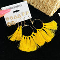 Damen Ohrringe Set mit bunten Quasten und eleganten Akzenten Shop Nory