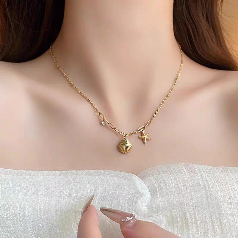 Damen Küstenzauber Schichtkette Shop Nory