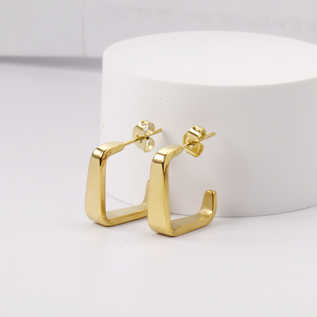 Damen Hängende Ohrringe aus hochwertigem Edelstahl mit goldplattierter Oberfläche Shop Nory