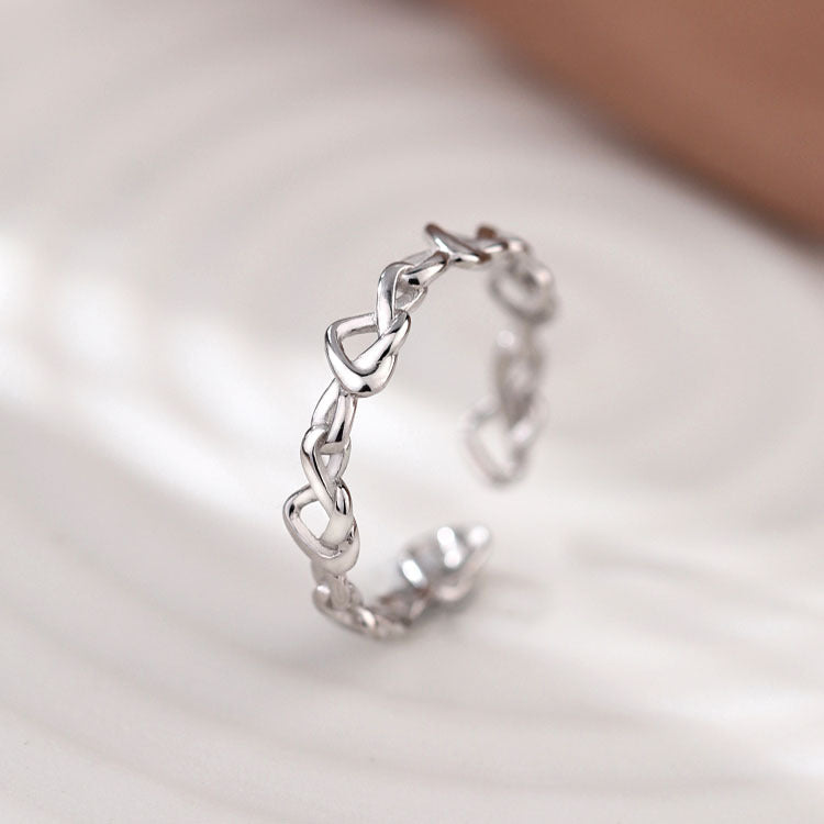 Damen Zierlicher und filigraner Ring mit verschlungenem Design Shop Nory