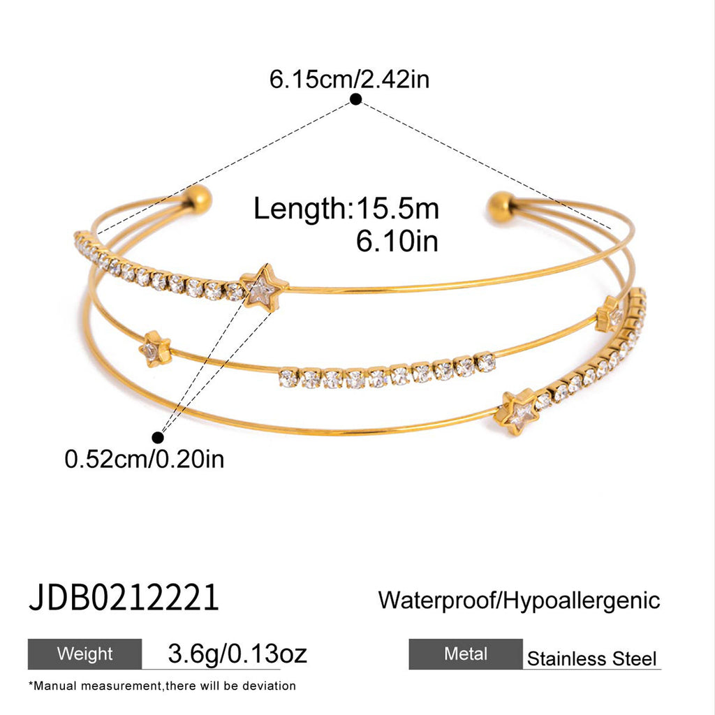 Damen Armband mit strahlenden Zirkonia und hypoallergener Edelstahlverarbeitung Shop Nory