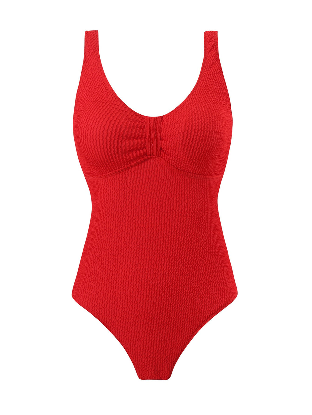 Damen Sportlicher Badeanzug mit strukturiertem Effekt Shopnory