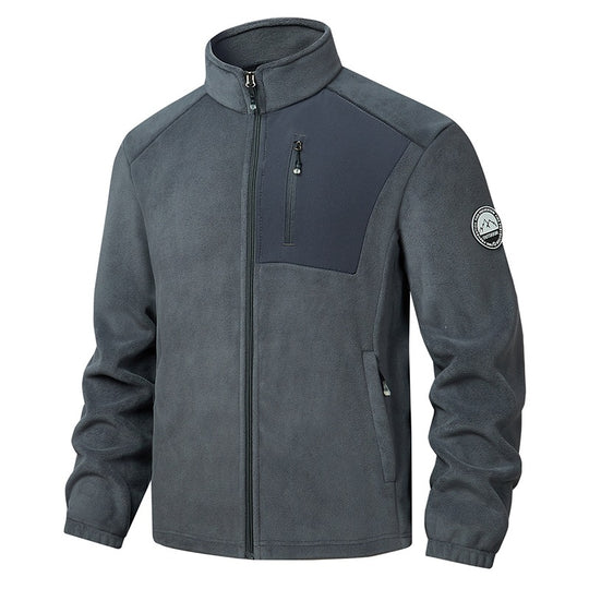 Herren Bequeme Fleecejacke mit Stehkragen Shop Nory