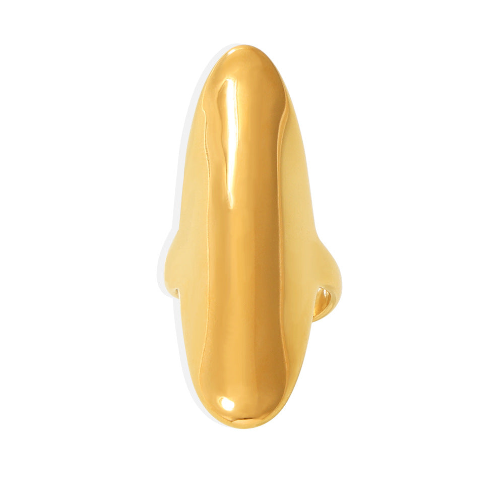 Damenring mit modernem minimalistischem Design aus Edelstahl Shop Nory