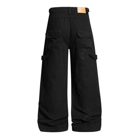 Damen Weite Cargo-Hose mit verstärkten Kniepartien und Multifunktions-Taschen Shop Nory