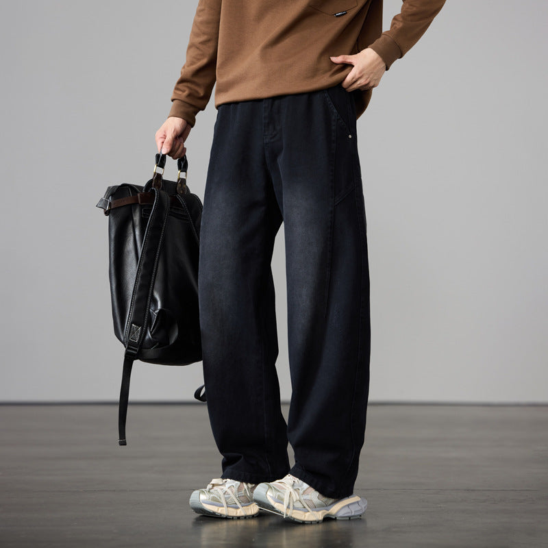 Herren Weit geschnittene Baumwoll-Canvas-Hose im Relaxed-Fit Shop Nory