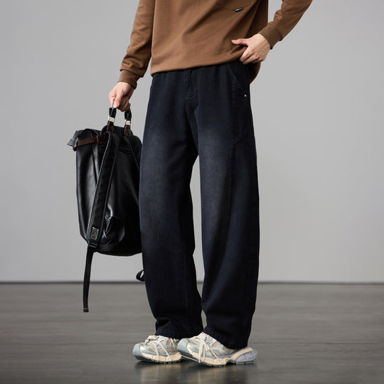 Herren Weit geschnittene Baumwoll-Canvas-Hose im Relaxed-Fit Shop Nory