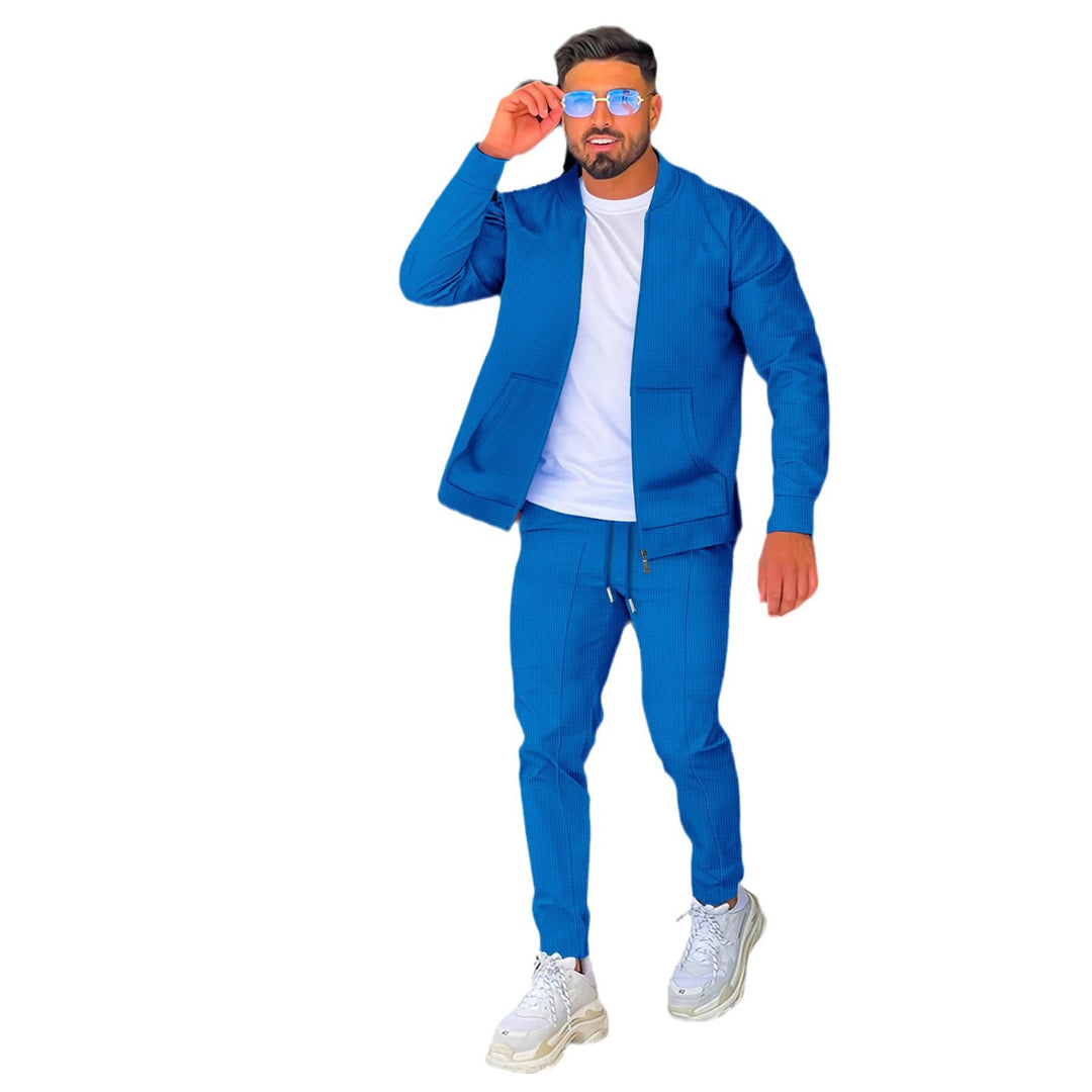 Herren nan urbanes Freizeitset mit schmal zulaufender Jogginghose und Reißverschlussjacke Shop Nory